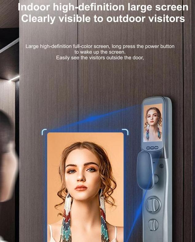 TYSH Security Zigbee 3D Face Recognition Smart Door Lock Tuya Outdoor Digital Wifi Automatic Biometric Fingerprint Locks