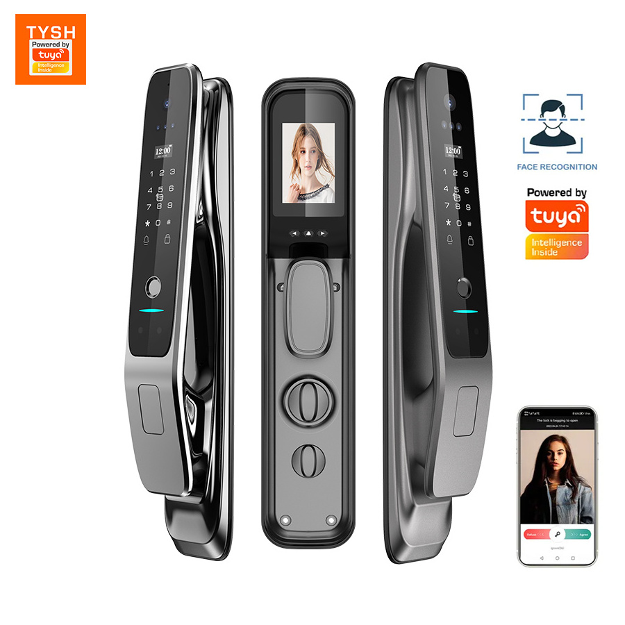 TYSH Smart Door Lock Fingerprint Digital Wifi Lock Smart Lock With Camera Monitor Send Photo To Phone