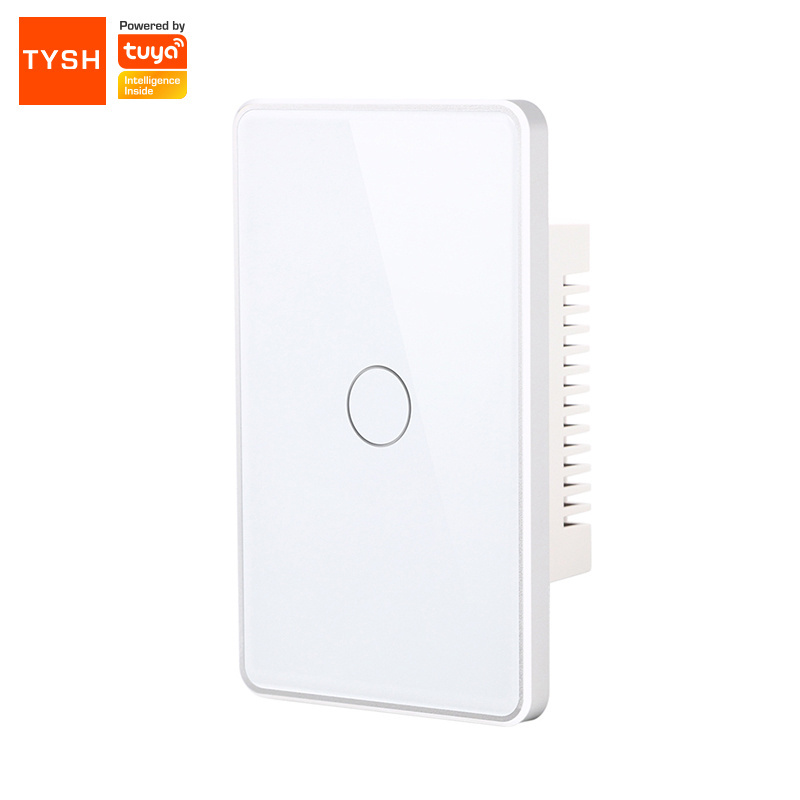 TYSH Us Eu Standard Tuya Smart Home Zigbee Scene Touch Switch Wifi Time Wall Switch Voice Command Remote Control Light Switch