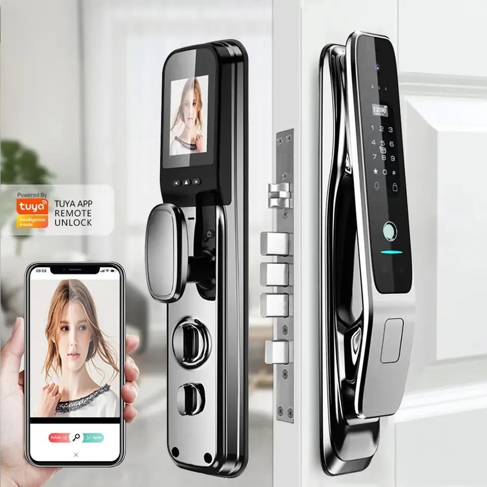 TYSH Smart Door Lock Fingerprint Digital Wifi Lock Smart Lock With Camera Monitor Send Photo To Phone