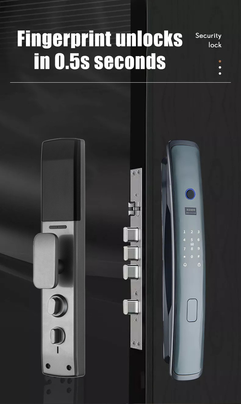 TYSH Manufacturer Tuya Smart App Remote Control Fingerprint Door Lock Wifi Password Lock