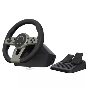 270 degree Car Driving Force Gaming Stand Double Vibration Racing Steering Wheel with Pedals for PC/PS3/PS4 PS5/Xbox one /Switch