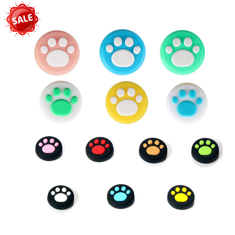 Cat Paw Silicone Analog Thumbsticks Grips Cover Cap for Nintendo Switch NS Stick Skin