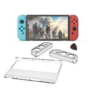 2021 Switch Oled Gaming Accessories Clear Crystal Cover Polycarbonate Case For Nintendo-Switch Oled Nintendo Switch Oled