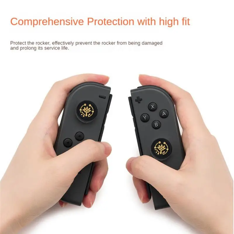 4pcs Thumb Stick Grip Caps Compatible with Switch/Switch Lite/Switch OLED Joystick Silicone Protective Cover Case