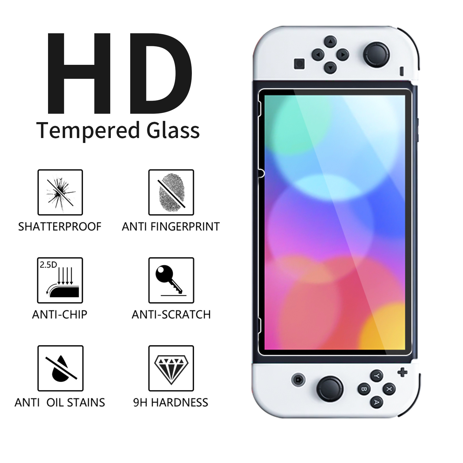 Tempered Glass Film Screen Protector For Nitendo Switch Oled Protective Film for Switch OLED NS Accessories