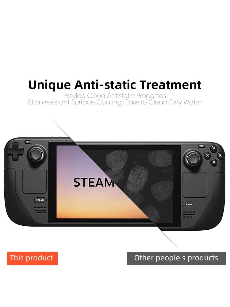 Anti-Scratch Screen Protector Guard Film 9H Premium Tempered Glass for Valve Steam Deck Game Console Accessories