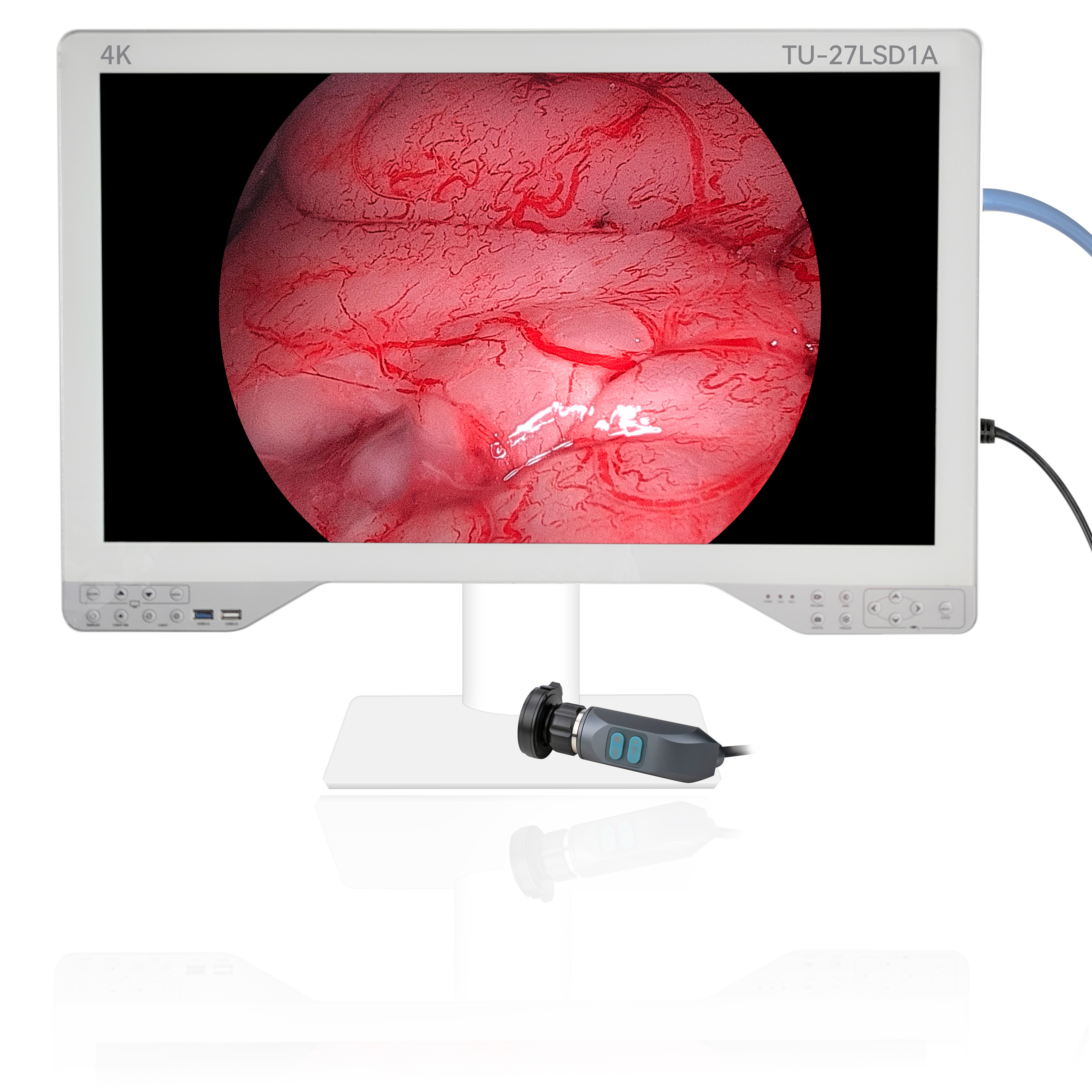 27inch All in One Ultra HD 4K Medical Grade Monitor For Endoscope Laparoscopic System with Optic Light Source