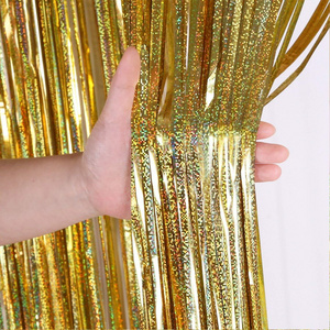 Sequin Wall Backdrop Square Foil Fringe tinsel curtain streamer for wedding Party Birthday Wedding christening baby shower deco