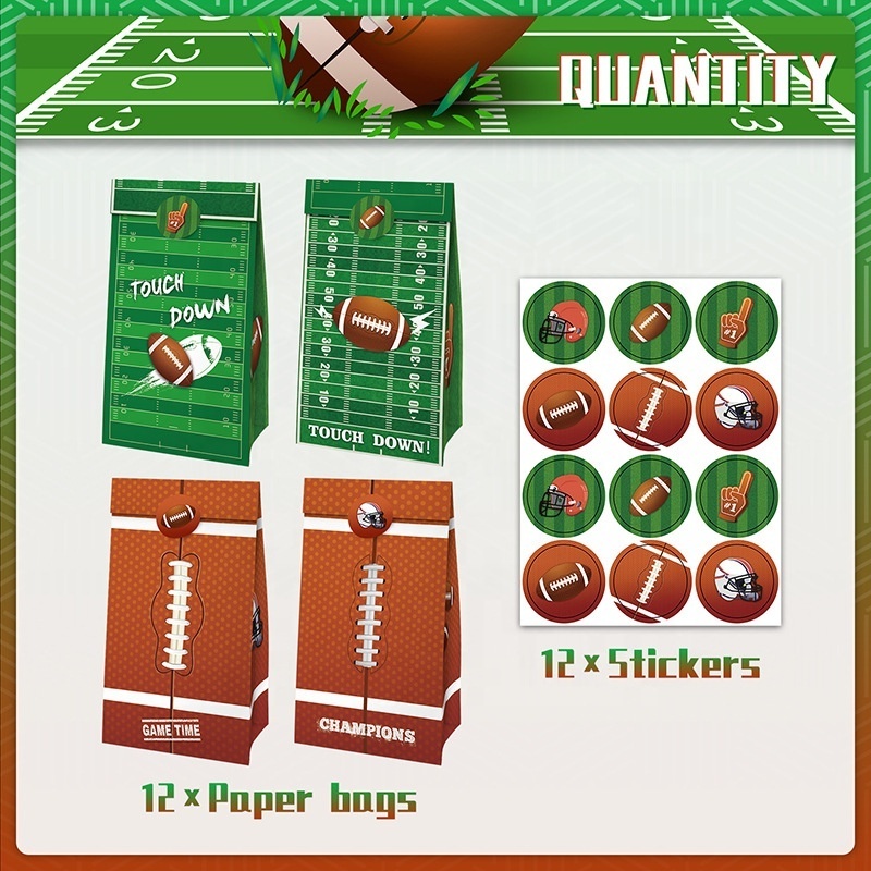 Brown green sport football theme Balloon Arch Garland kit for kid boy man birthday Father's day Party Anniversary decoration