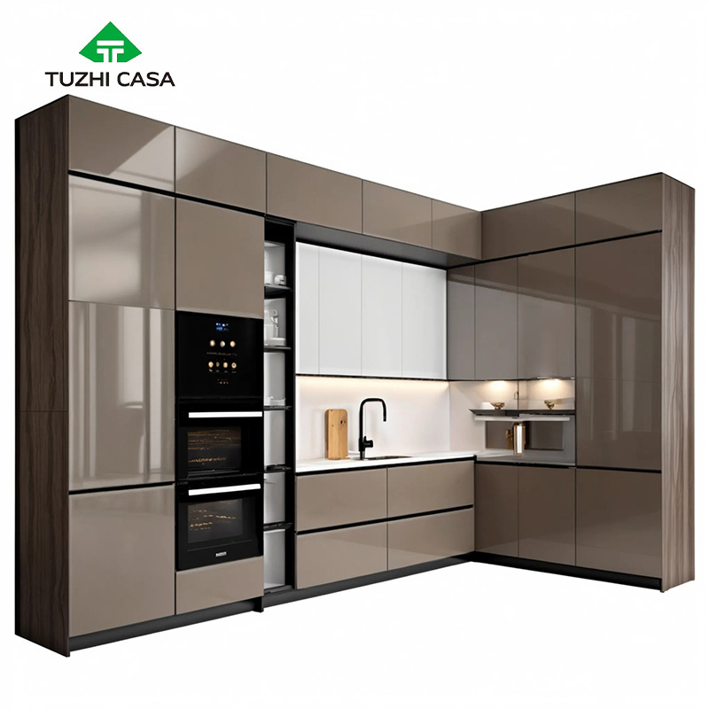 TUZHI CASA 2024 Modern Kitchen Cabinets Thailand Ready Made Kitchen Cabinets