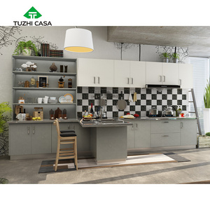 TUZHI CASA 2024 Concept Modern Cheap Kichen Cabinets Doors Pantry Outside German Wood Furniture Kitchen Cabinet Made In China