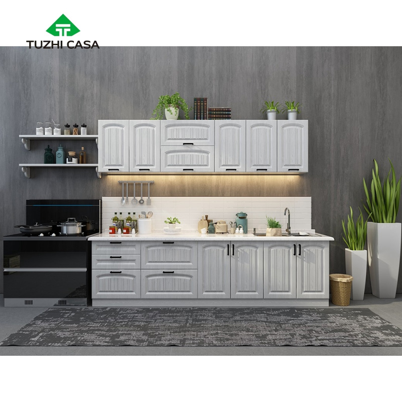 TUZHI CASA 2024 Concept Modern Cheap Kichen Cabinets Doors Pantry Outside German Wood Furniture Kitchen Cabinet Made In China