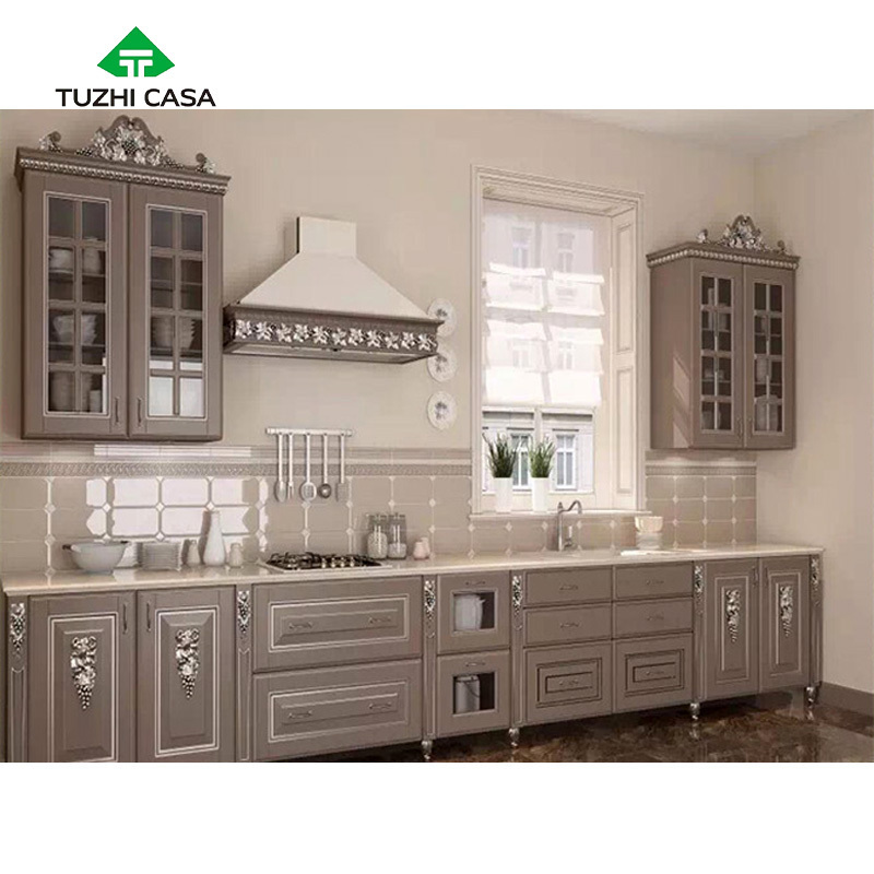 TUZHI CASA 2024 New Kichen Cabinets Kitchen Modern Kitchen Cabinet Designs Solid Wood