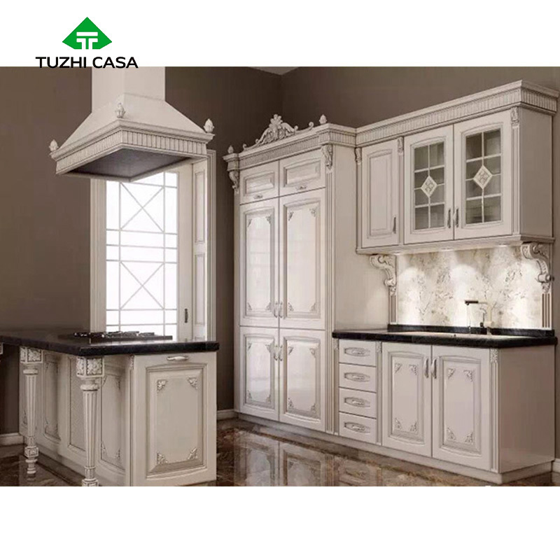 TUZHI CASA 2024 New Kichen Cabinets Kitchen Modern Kitchen Cabinet Designs Solid Wood