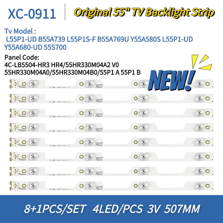 XC-911 Suitable for 55 inch HR LED TV Backlight 4C-LB5504-HR3 HR4 /55HR330M04A2 V0 TCL L55P1-UD L55P1S-CF TCL B55A739 55UP13