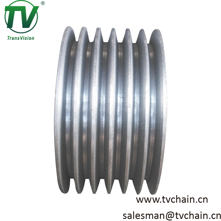 Sorghume Belt Pulley 6 Groove Belt Pulley Stainless Steel,gg25 V-BELT Transmission ISO9001 Natural CN;ZHE 1year Customized Sizes