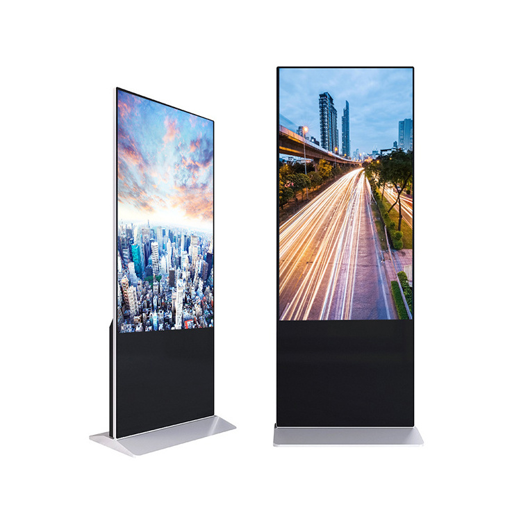 Free Standing 43 inch Android Wifi Control Lcd Tv Screens Kiosk Stand Alone Advertising Display Indoor Monitor Kiosk