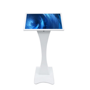 Floor standing totem multimedia kiosk touch screen 21.5 inch player