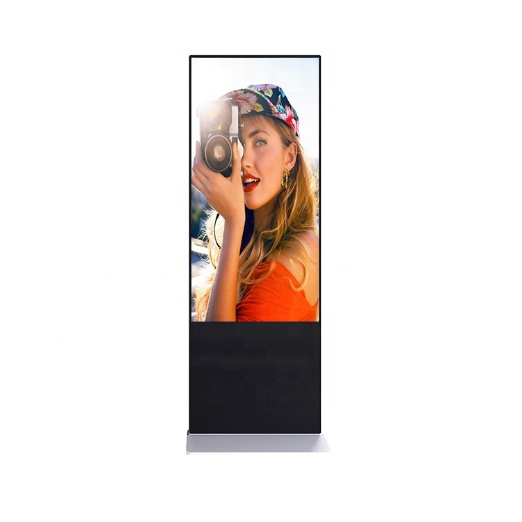 Free Standing 43 inch Android Wifi Control Lcd Tv Screens Kiosk Stand Alone Advertising Display Indoor Monitor Kiosk