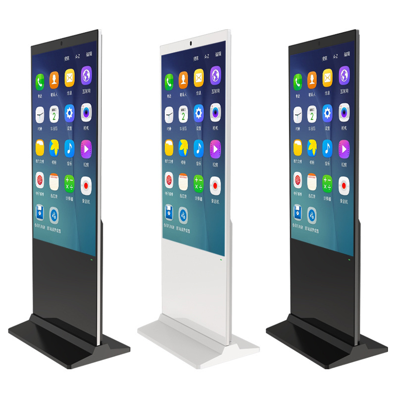 Free Standing 43 inch Android Wifi Control Lcd Tv Screens Kiosk Stand Alone Advertising Display Indoor Monitor Kiosk