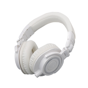 ATH-M50X Professional Studio Monitor White In-Ear Gaming Headphones 110db Detachable Cable On-Ear & Over-Ear