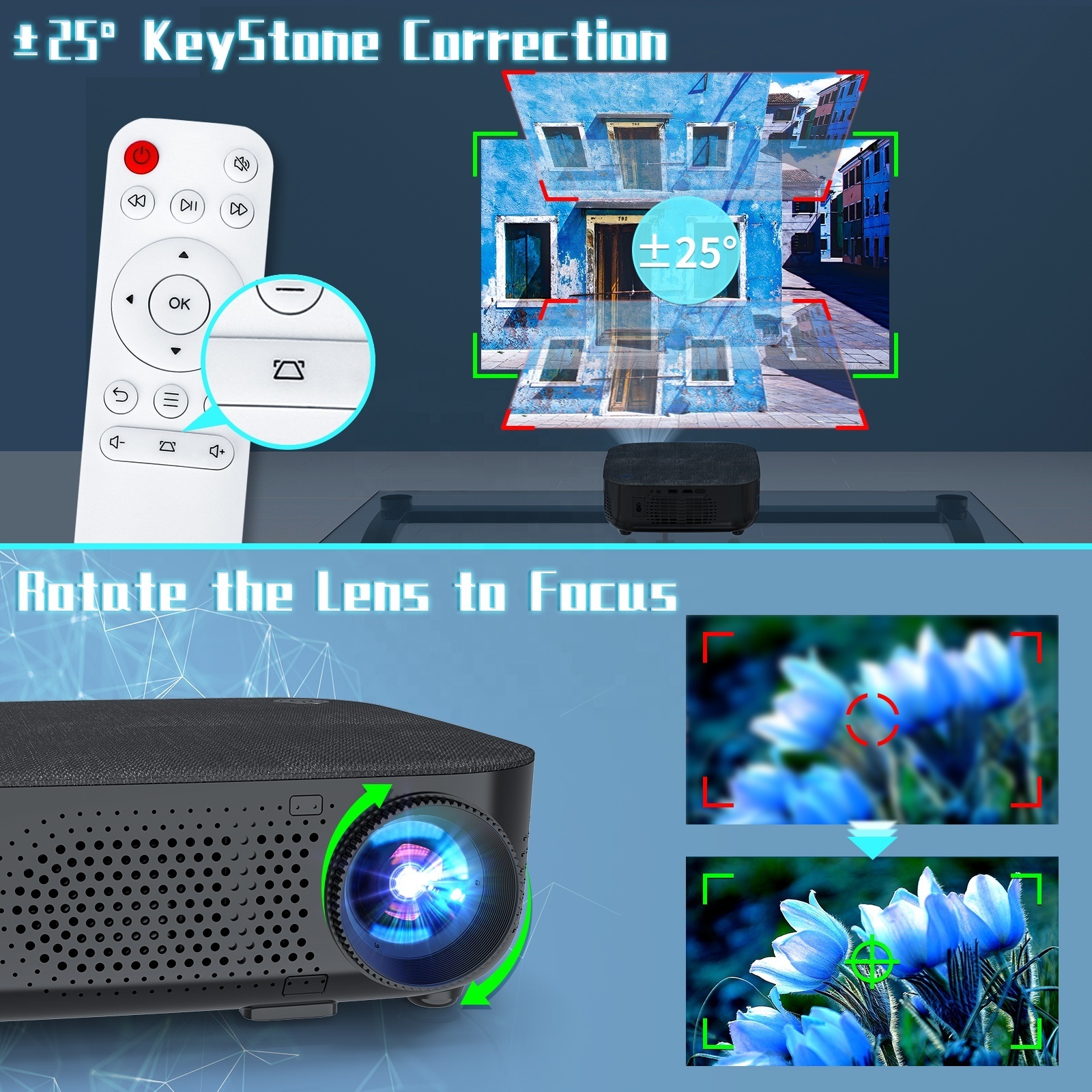 Best Portable 3D Hologram Price Room Light Mobile Phone Home Theater Laser Keyboard Projector