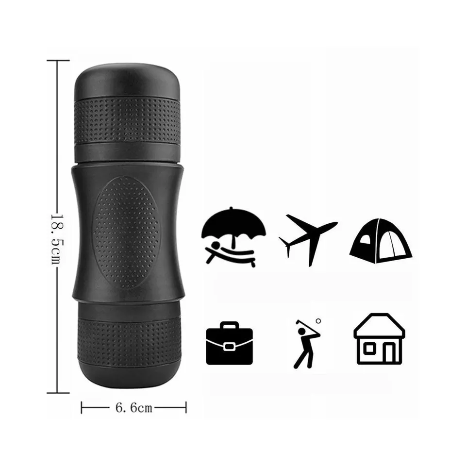 Portable Espresso Machine Compatible Ground Coffee Travel Gadgets Manually Operated Perfect for Camping Hand Coffee Maker