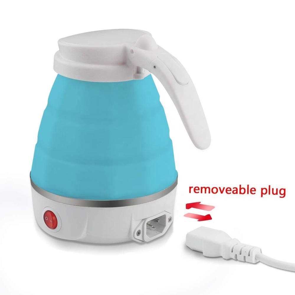 Double Voltage Folding Electric Water Kettles Portable Silicone Electric Kettle