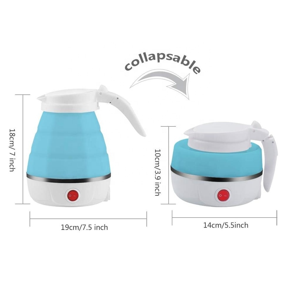 Double Voltage Folding Electric Water Kettles Portable Silicone Electric Kettle