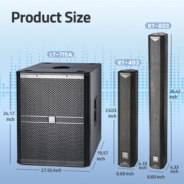 Professional Outdoor With Subwoofer System 15 18 Inch, Power Pa Audio Audio Portable Column Line Array Speaker System