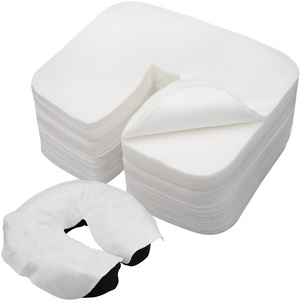 massage face cradle cover renewable disposable headrest covers Renewable face cover massage table