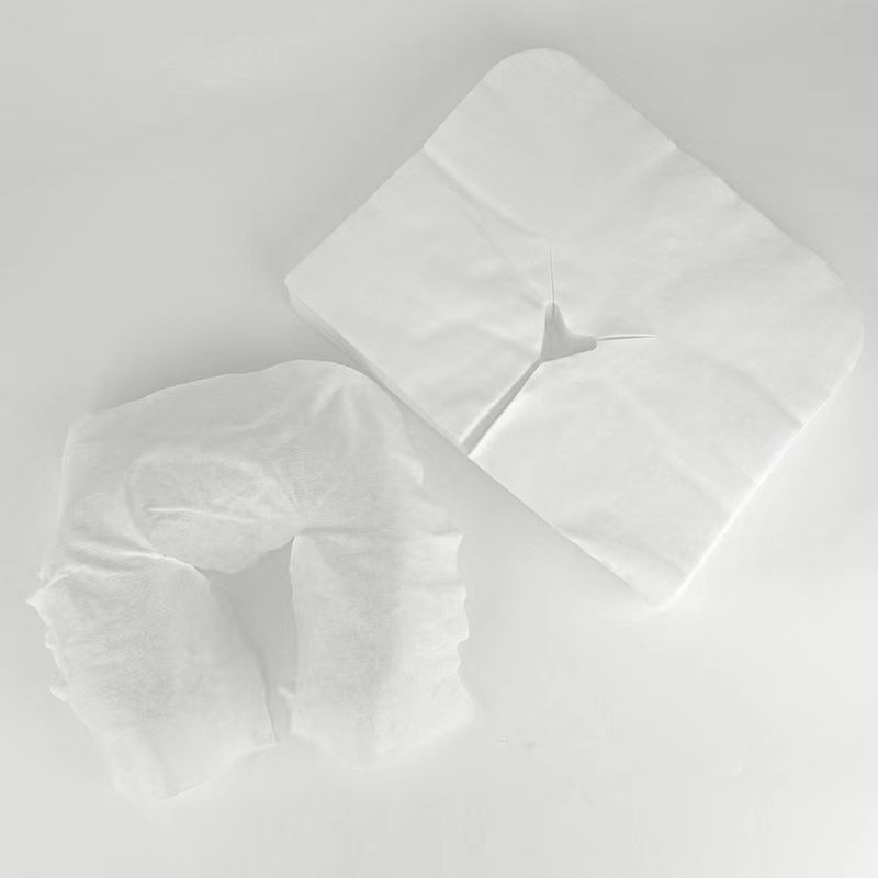 Disposable non-woven Head Pillow Face Cradle Cover 500 head spa bed massage bed sheet cushion pillow cover