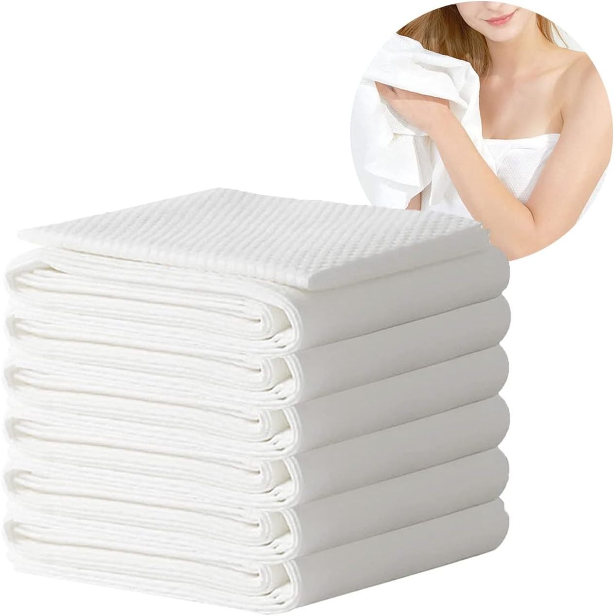 2024 hot products extra large white bath towels Eco-friendly disposable hair nail salon towels thick towels