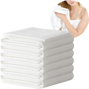 2024 hot products extra large white bath towels Eco-friendly disposable hair nail salon towels thick towels