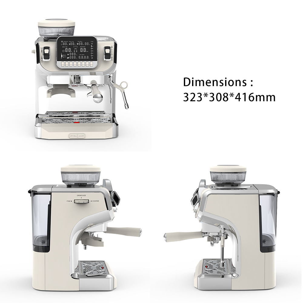 Profesional Barista Smart Coffee Makers Dual Boilerg Grinding  Express Espresso Machines