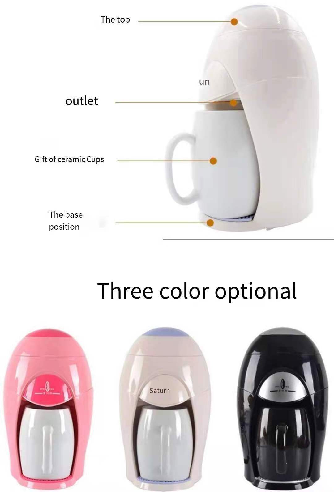 High Quality Household Fully Automatic Cafetera De GoteoJug Drip Coffee   Maker Cafe Machine Office Home Use