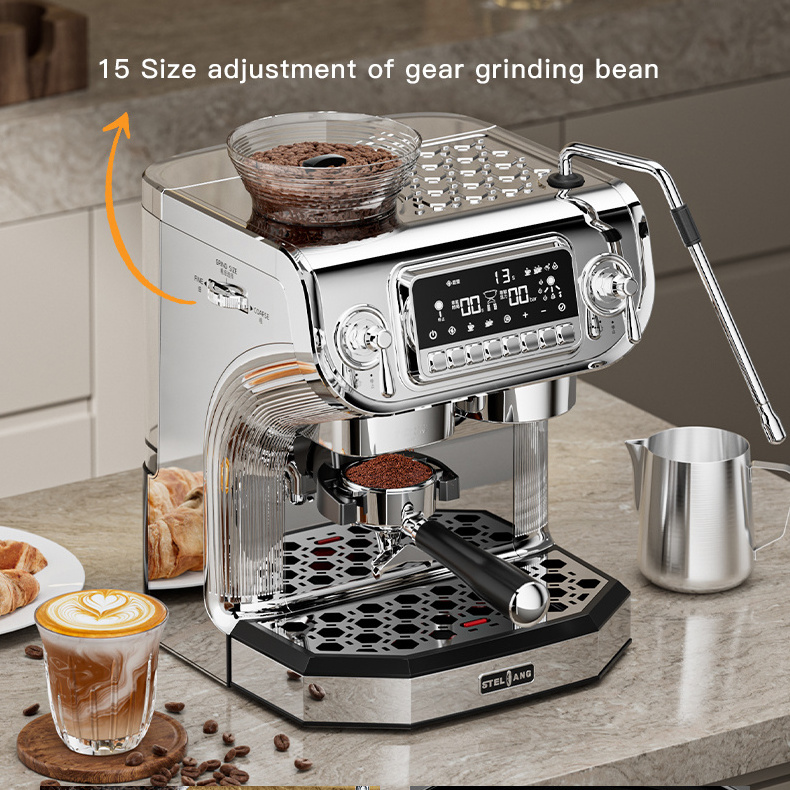 Stainless Steel Manufacturers Espresso Machines Equipment Espresso Coffee Maker For Home Office Restaurant Cafe