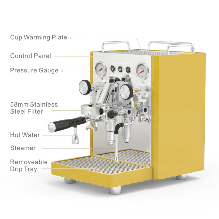 Semi Automatic Commercial Coffee Machine Cappuccino single Group espresso machine Barista Express Espresso Machine