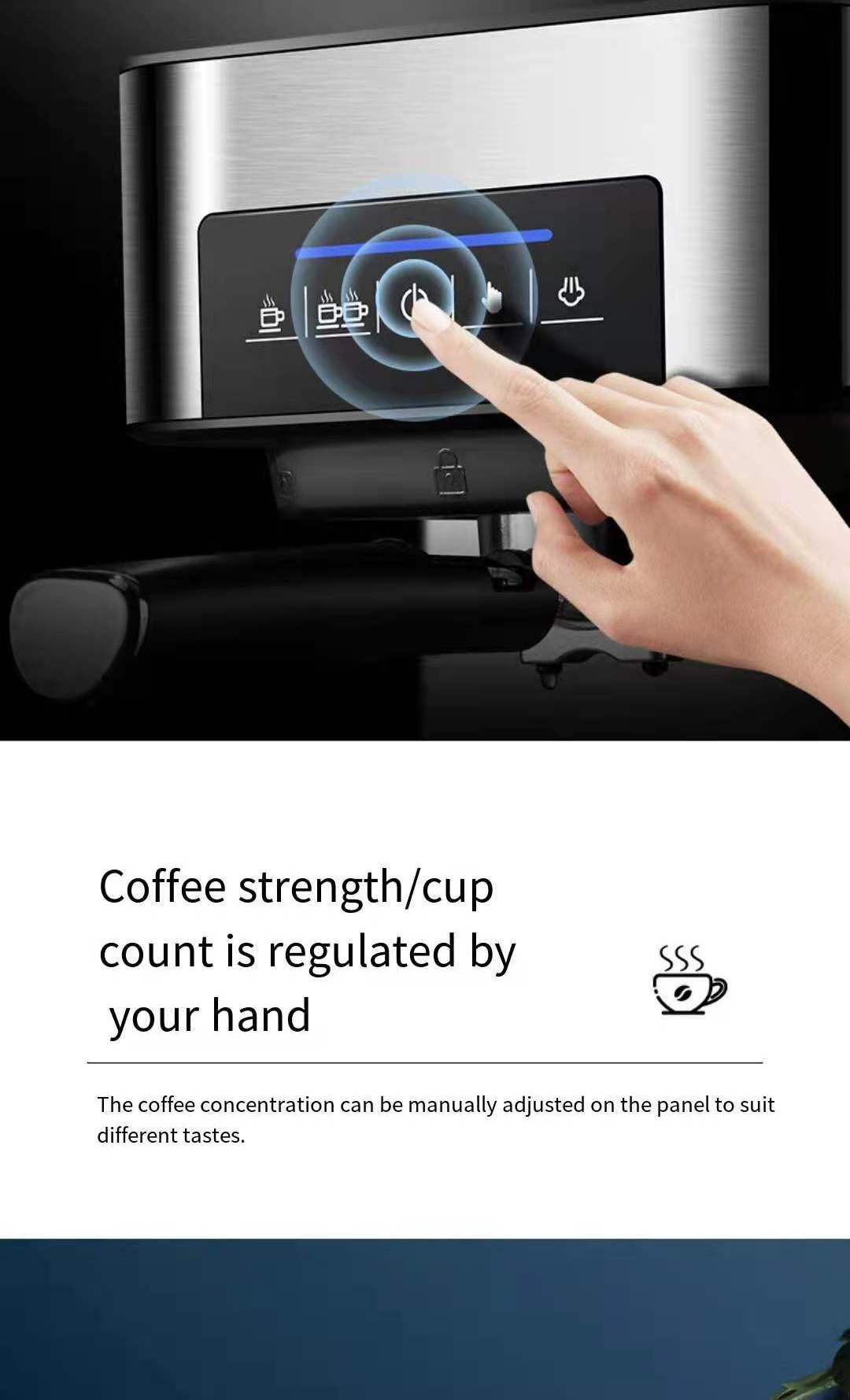 High Quality Italian Espresso Coffee Maker Wholesale Roaster Espresso Coffee Machine Home Automatic Coffee Machine