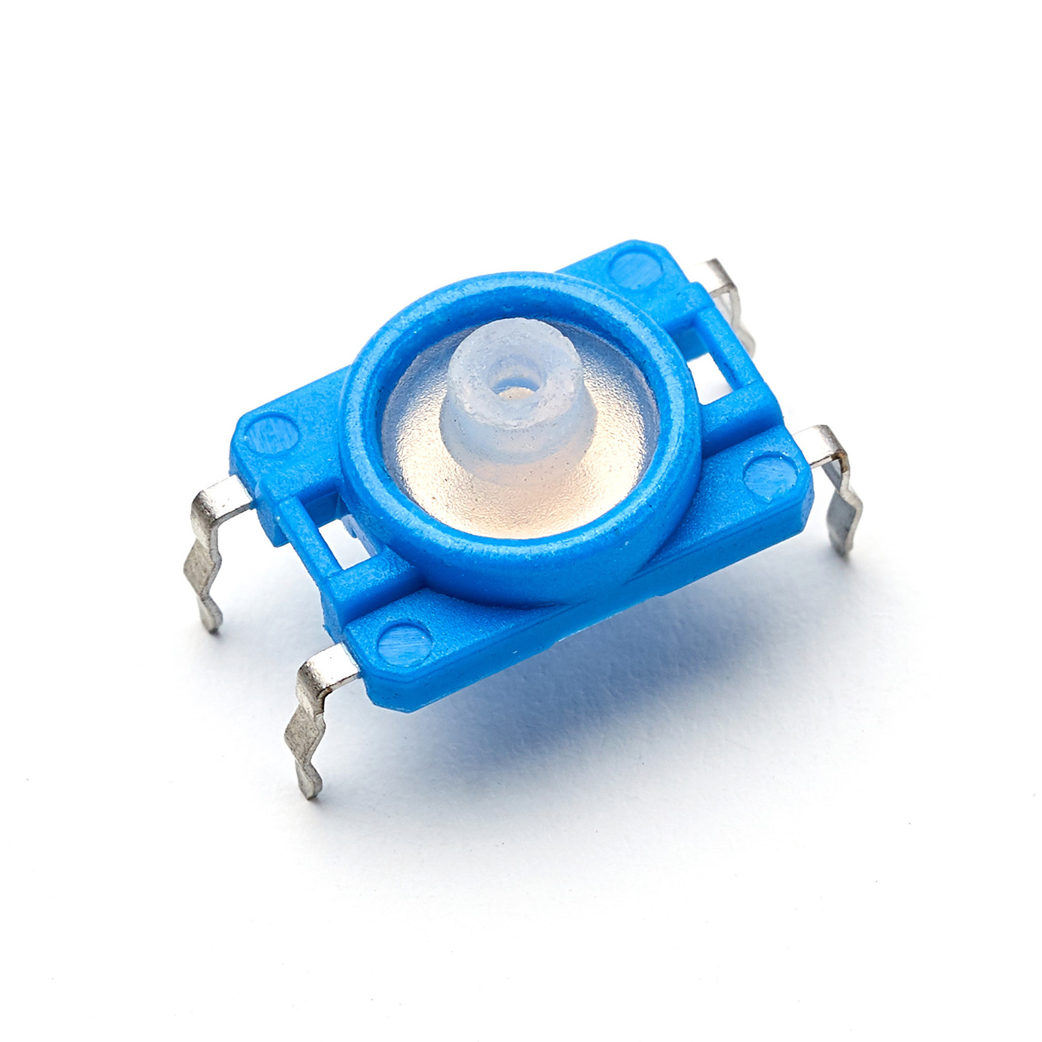 4 Pin Blue White Button Switch Square Silent Micro Switch For Mouse Both Cap And Plunger Availability Tactile Switch