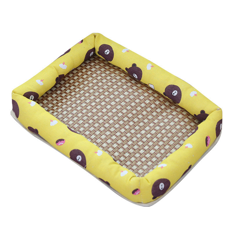 Made In China Best Sale Cooling Pet Rattan Mat Waterproof Soft Dogs And Cats Pet Bed 60*50Cm For Sale