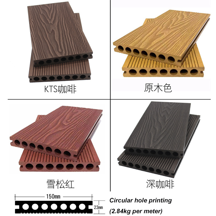 High Quality Wpc Decking Hard Wearing Composite Waterproof WPC Outdoor Decking