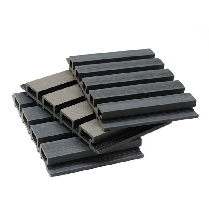 wpc fluted wall panel co-extrusion 3d Morden exterior outdoor WPC wall ...