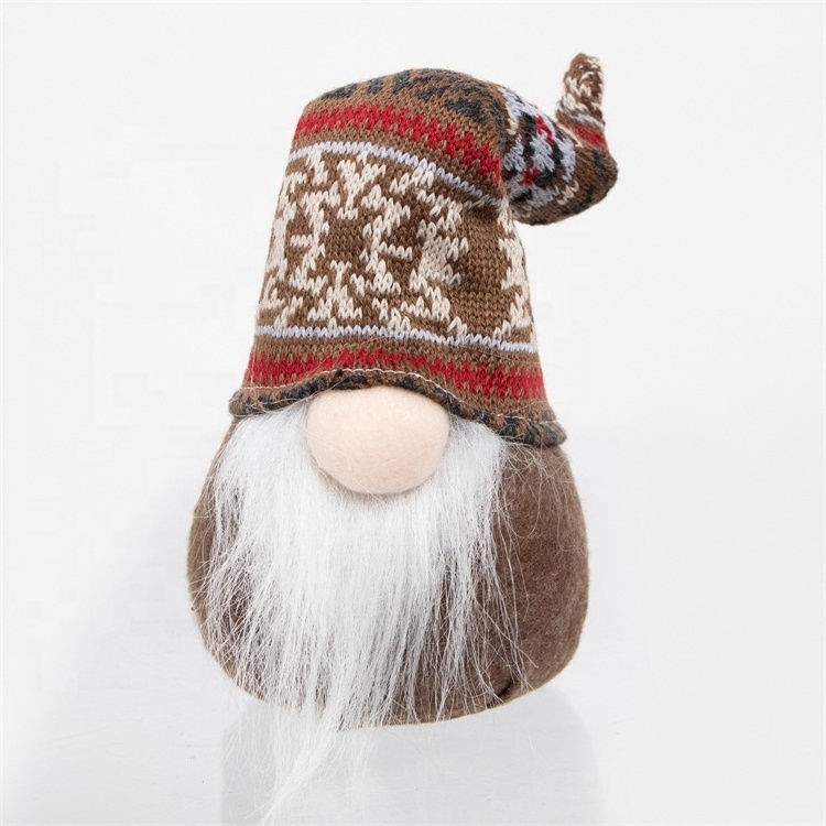 Cheerful little gnomes plush toys scandinavian yule nordic santa gnome christmas decoration