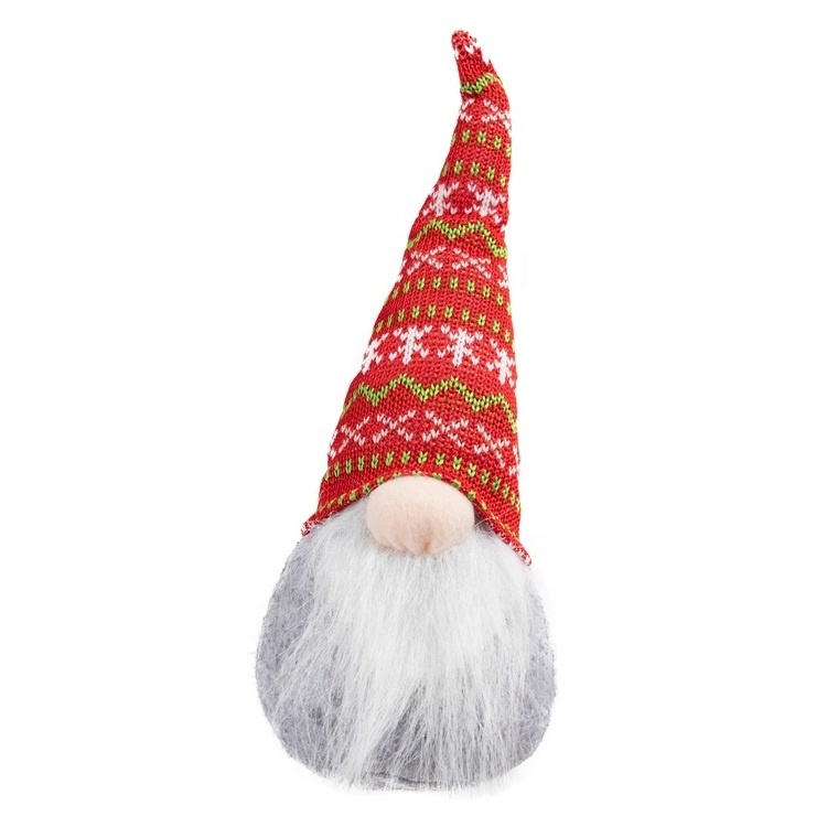 Cheerful little gnomes plush toys scandinavian yule nordic santa gnome christmas decoration