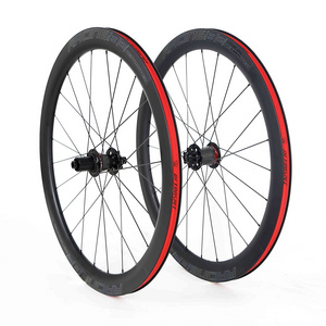 Twitter Bicycle Rim RS-CBR50 Road 700C Disk Brake Carbon Wheelset F24 R24 Clincher Tubular Carbon Bicycle wheelsets