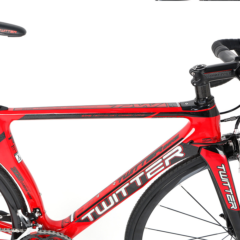 TWITTER Cheap carbon Aero Road bike 700C Road Bicycle with Claris 16speed Racing Road Bike