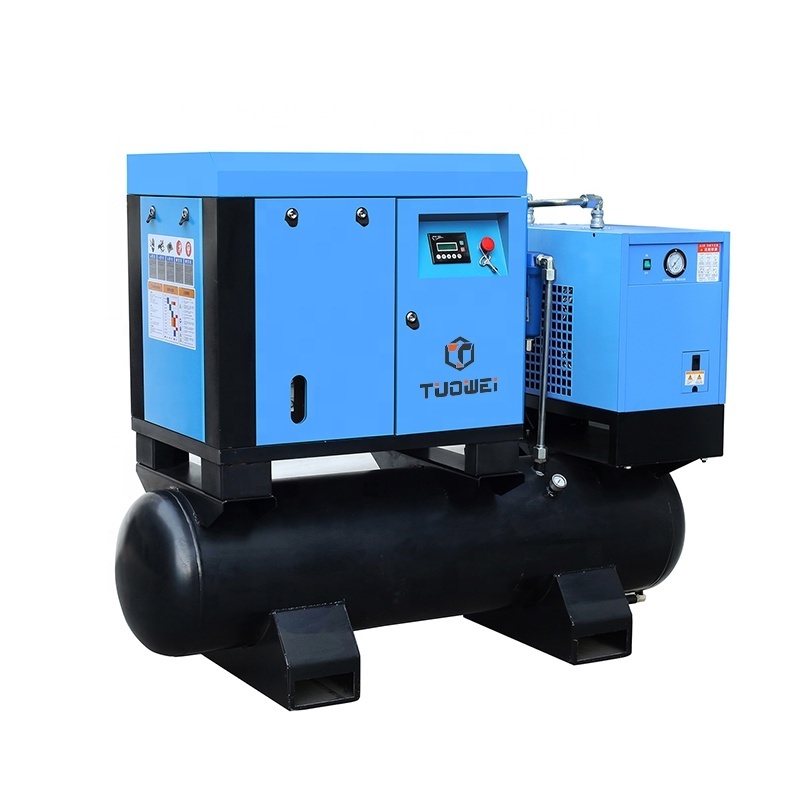 15Kw 20Hp 8 Bar All In One Combined Energy Saving Multi Function Rotary Screw Air Compressor With Air Dryer