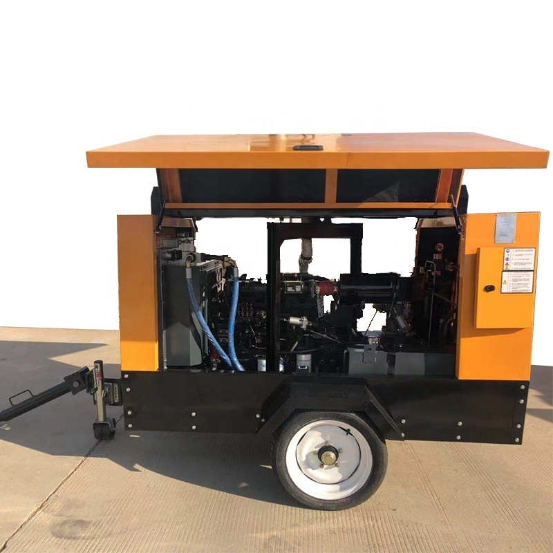 8 Bar Kaeser Diesel Engine Driven Portable Rotary Screw Air Compressor